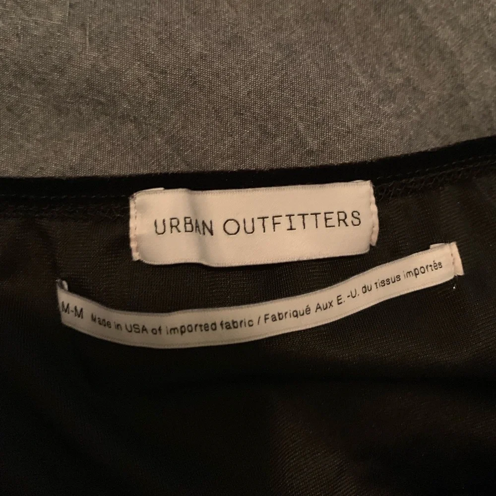 Urban Outfitters Black Velvet Mini Dress